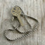 Stamped Key Necklace - LOVE RULES - #3466