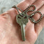 Stamped Key Necklace - LOVE RULES - #3466