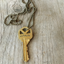 Stamped Key Necklace LOYALTY