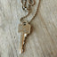 Stamped Key Necklace - AND SO IT GOES - #3710