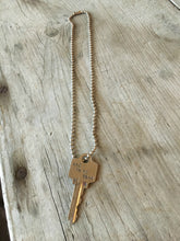 Stamped Key Necklace - AND SO IT GOES - #3710