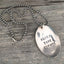 Handcrafted BLOOD TYPE COFFEE stamped spoon necklace on vintage 1970s ball chain, upcycled silverplate coffee lover jewelry