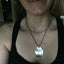 I DON'T WANT TO ADULT TODAY spoon necklace on vintage ball chain shown on model, fun relatable message on upcycled silverware jewelry
