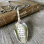 Stamped spoon necklace I love you to the moon and back