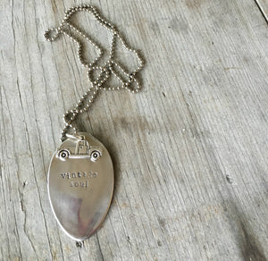 Stamped Spoon Necklace – VINTAGE SOUL – #4097
