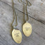 Hand Stamped Stamped Spoon Necklace Wander with Airstream Trailer