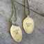Stamped Spoon Necklace Wander with Airstream Trailer
