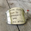 upcycled spoon handmade bracelet stamped with before alice got to wonderland she had to fall