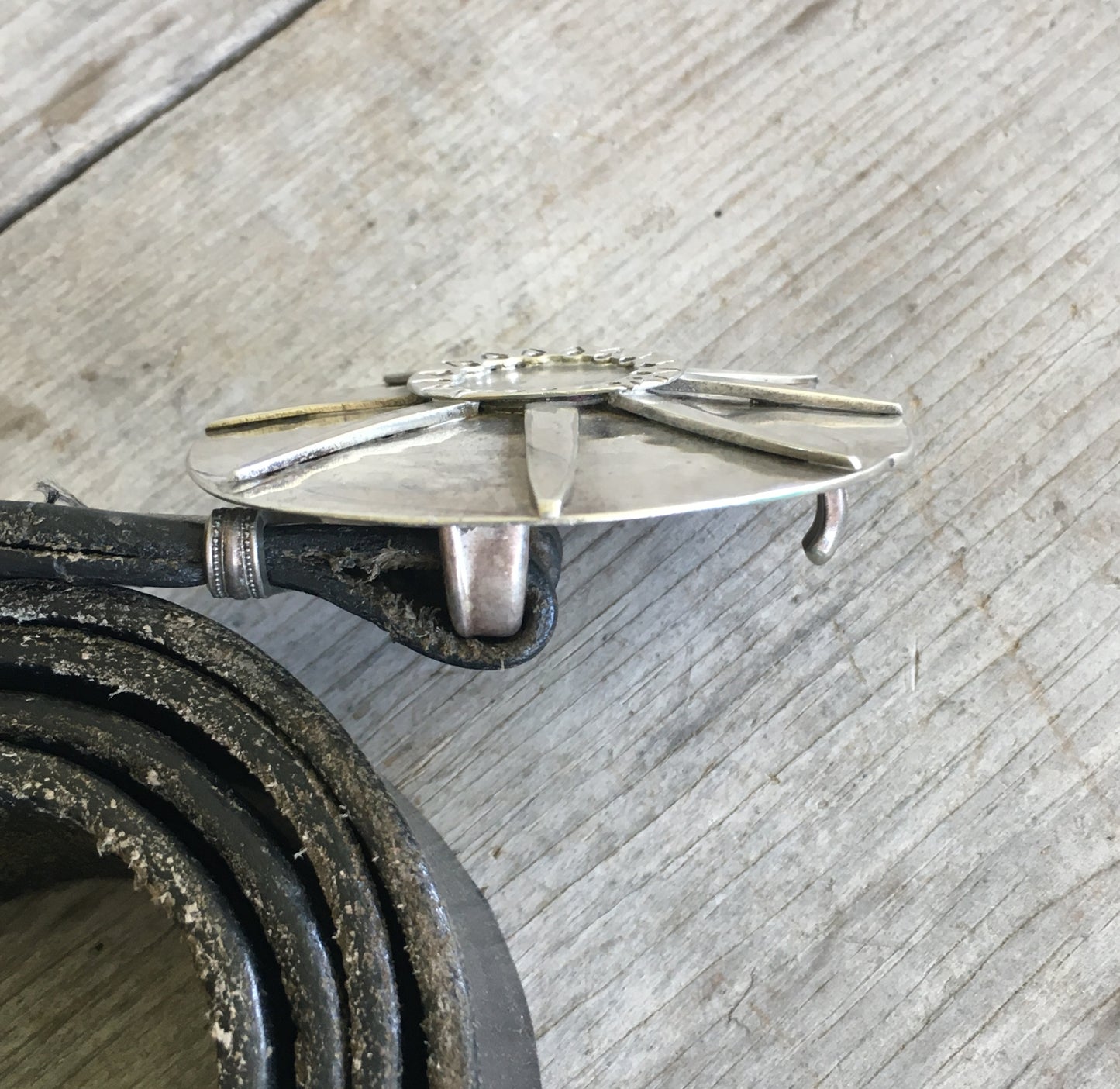 Spoon Belt Buckle Starburst
