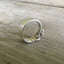 Self-wrap construction detail on International Silver Royal Danish sterling demitasse spoon ring - Sterling spoon ring - handcrafted from upcycled vintage silverware - Laughing Frog Studio