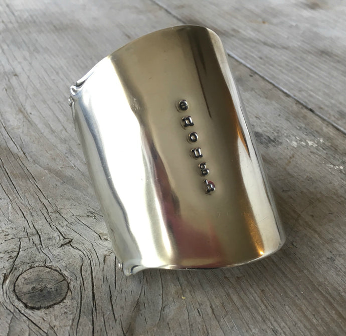 Sterling Cake Server Cuff Bracelet - QUEEN - #4173