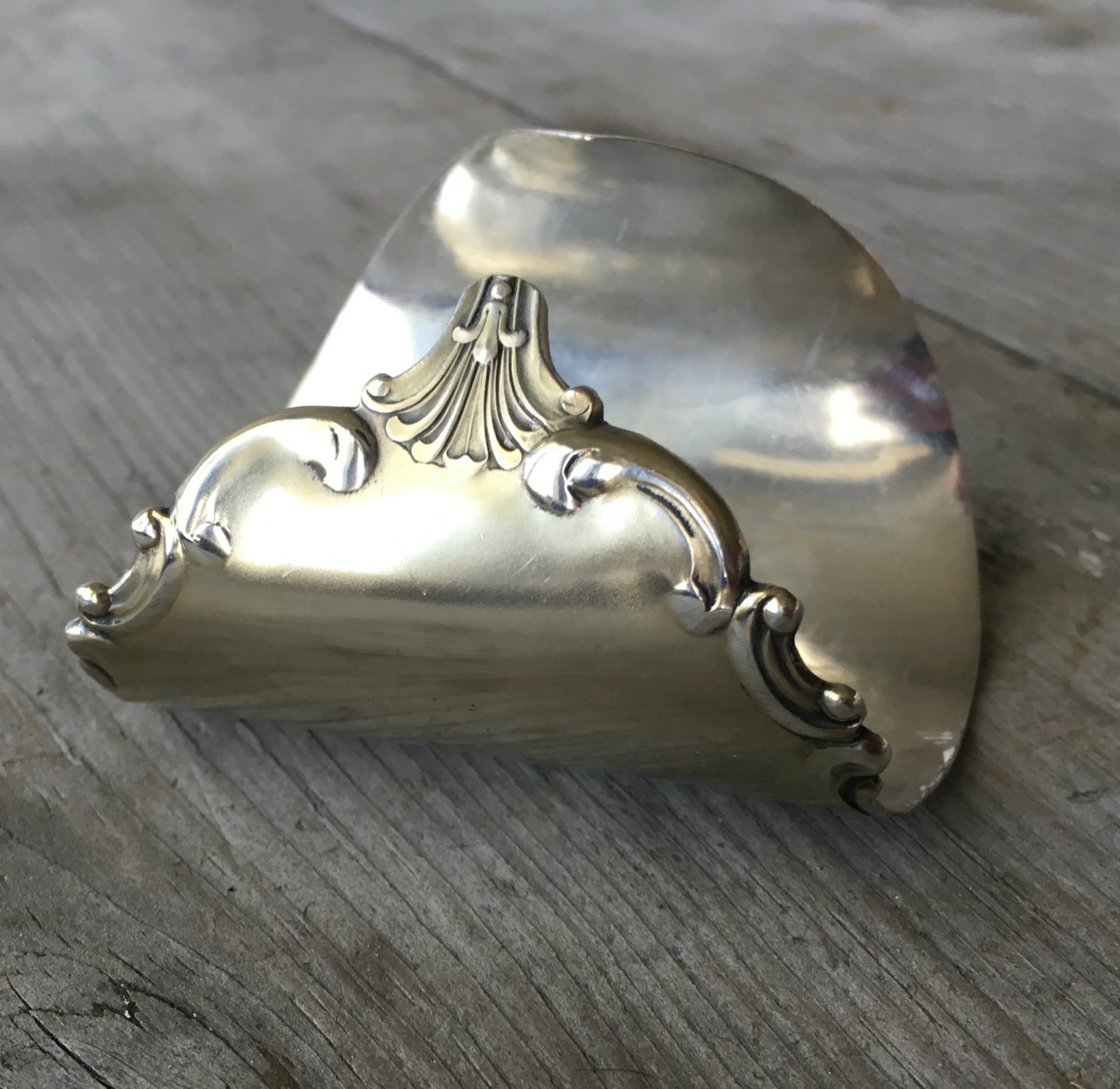 Sterling Cake Server Cuff Bracelet - QUEEN - #4173