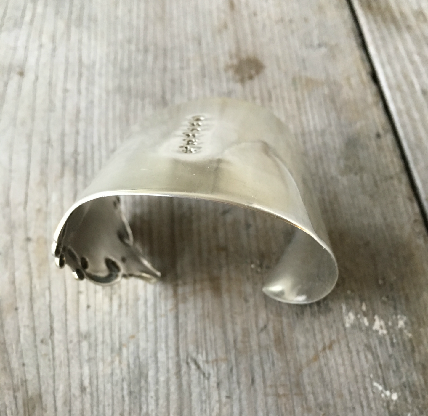 Sterling Cake Server Cuff Bracelet - QUEEN - #4173