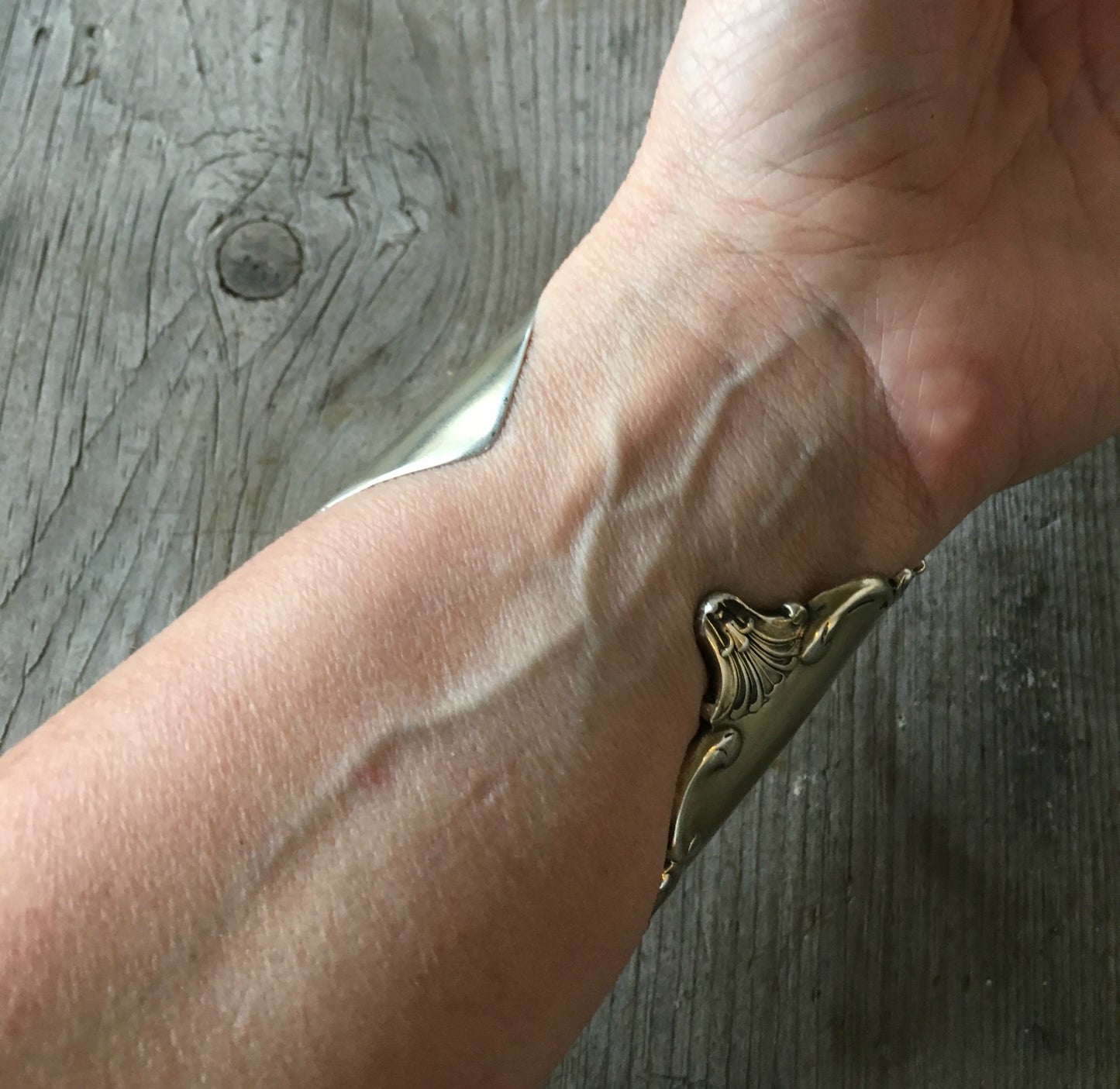 Sterling Cake Server Cuff Bracelet - QUEEN - #4173