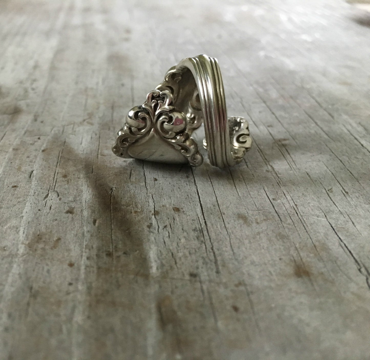 Sterling Spoon Ring - ALVIN LORRAINE - #4093