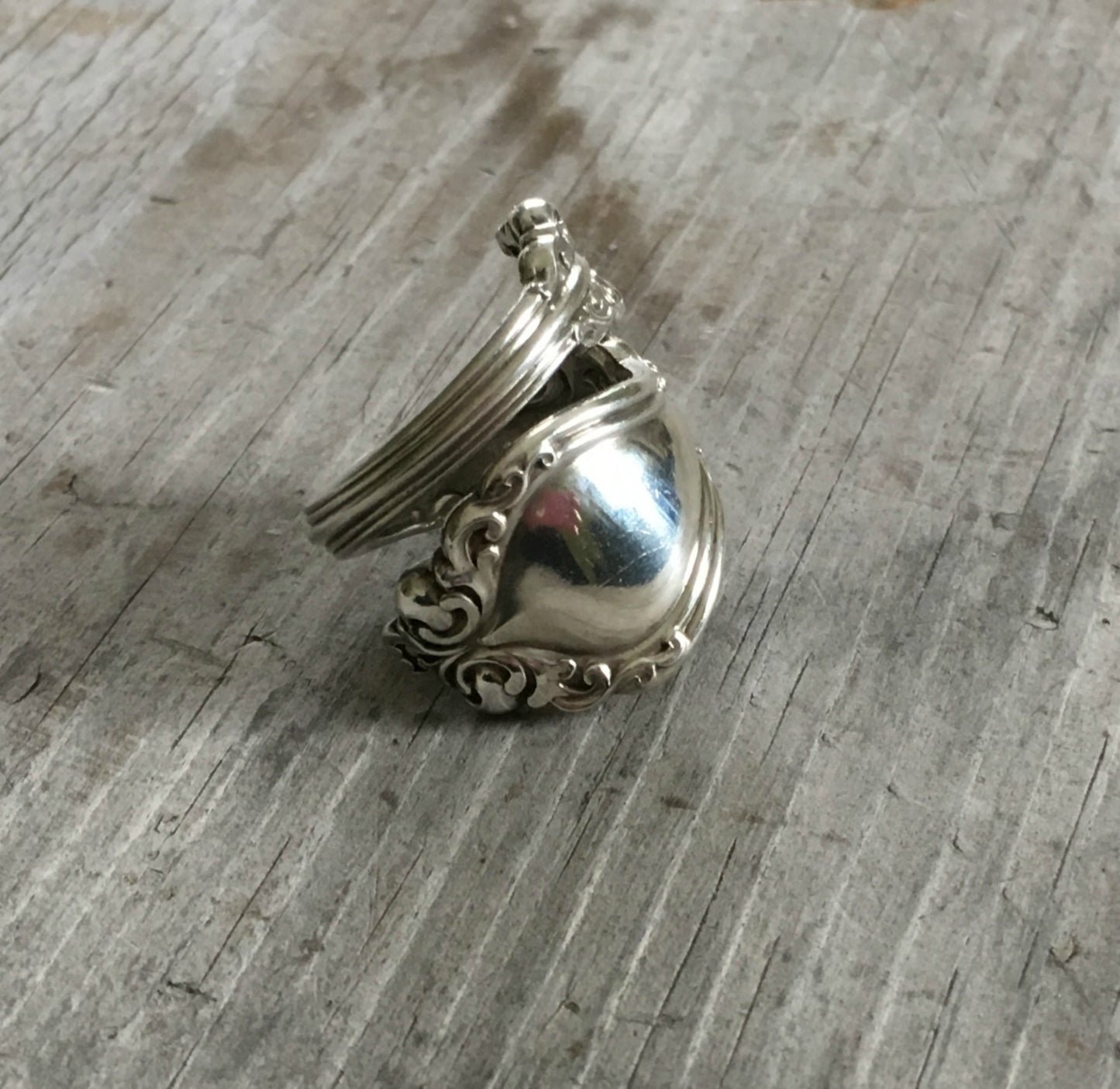 Sterling Spoon Ring - ALVIN LORRAINE - #4093