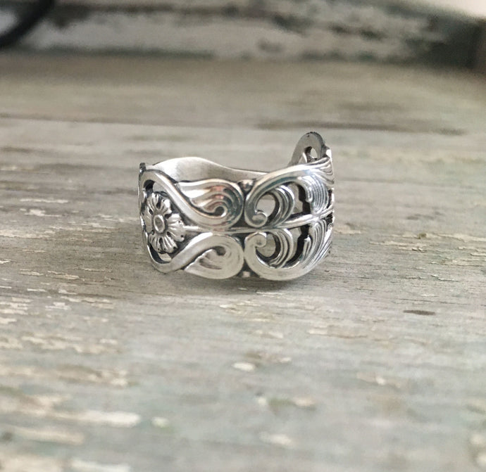 Sterling Spoon Ring from Sweden Demi Tasse Spoon