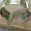 Sterling markings on Sterling napkin ring cuff bracelet monogrammed Alice