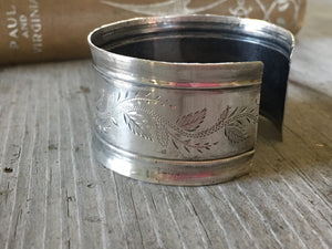 Upcycled Silver Napkin Ring Jewelry Cuff Bracelet