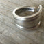 Inside of Sterling Silver Spoon Ring Made from Baby Fork Monogram Lois