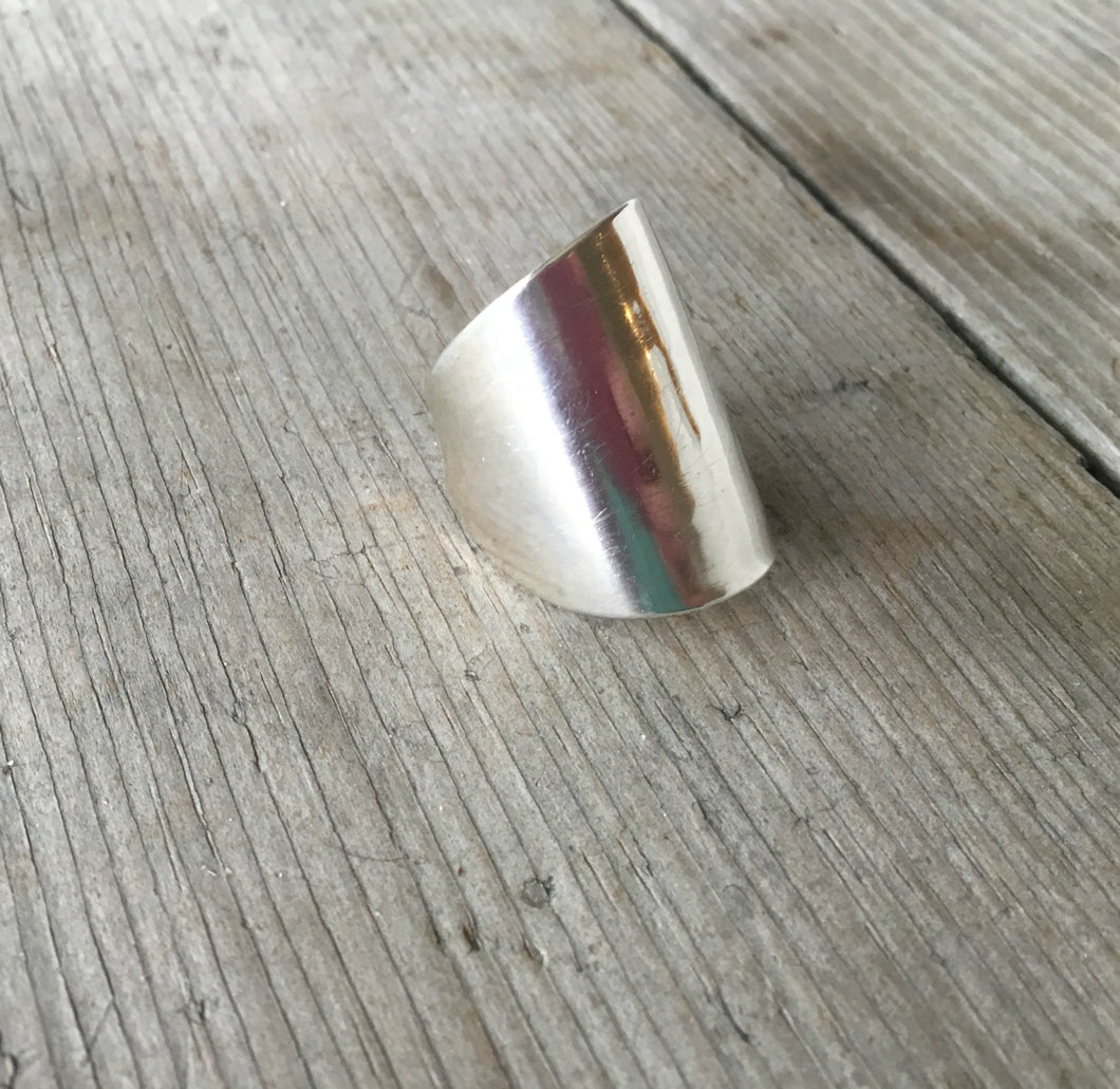 Sterling Whole Spoon Cuff Ring