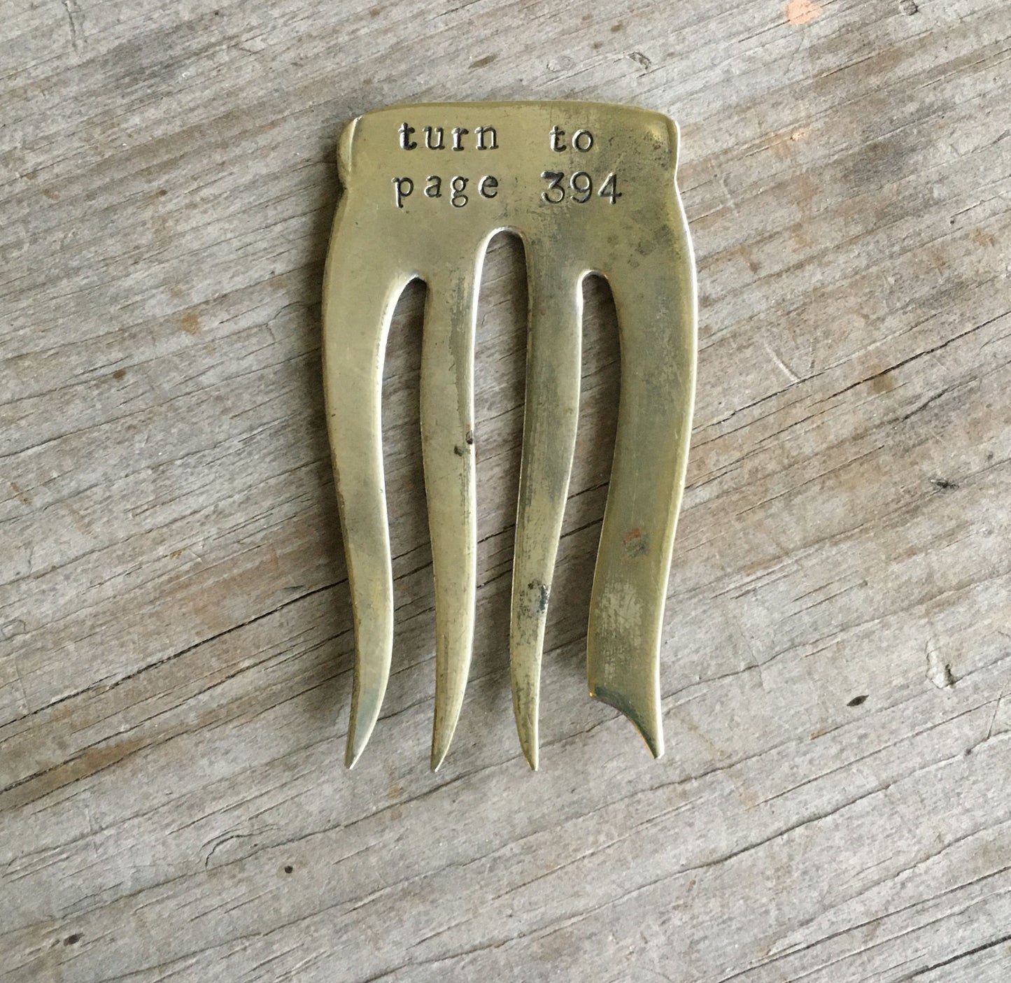 Harry Potter Bookmark Handstamped with Professor Snape quote TURN TO PAGE 394