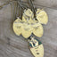 Handcrafted VINTAGE SOUL stamped spoon necklaces with vintage truck charms on ball chains, upcycled silverplate jewelry