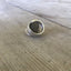 Coil wrap shape of 1906 Whiting Duchess sterling demitasse spoon ring - Sterling spoon ring - handcrafted from upcycled vintage silverware - Laughing Frog Studio