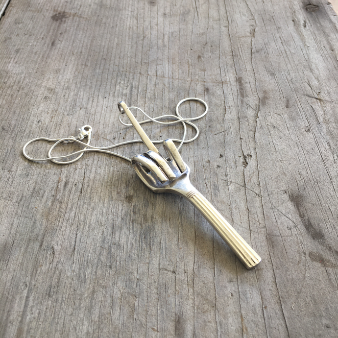 Fork Fuck You Necklace