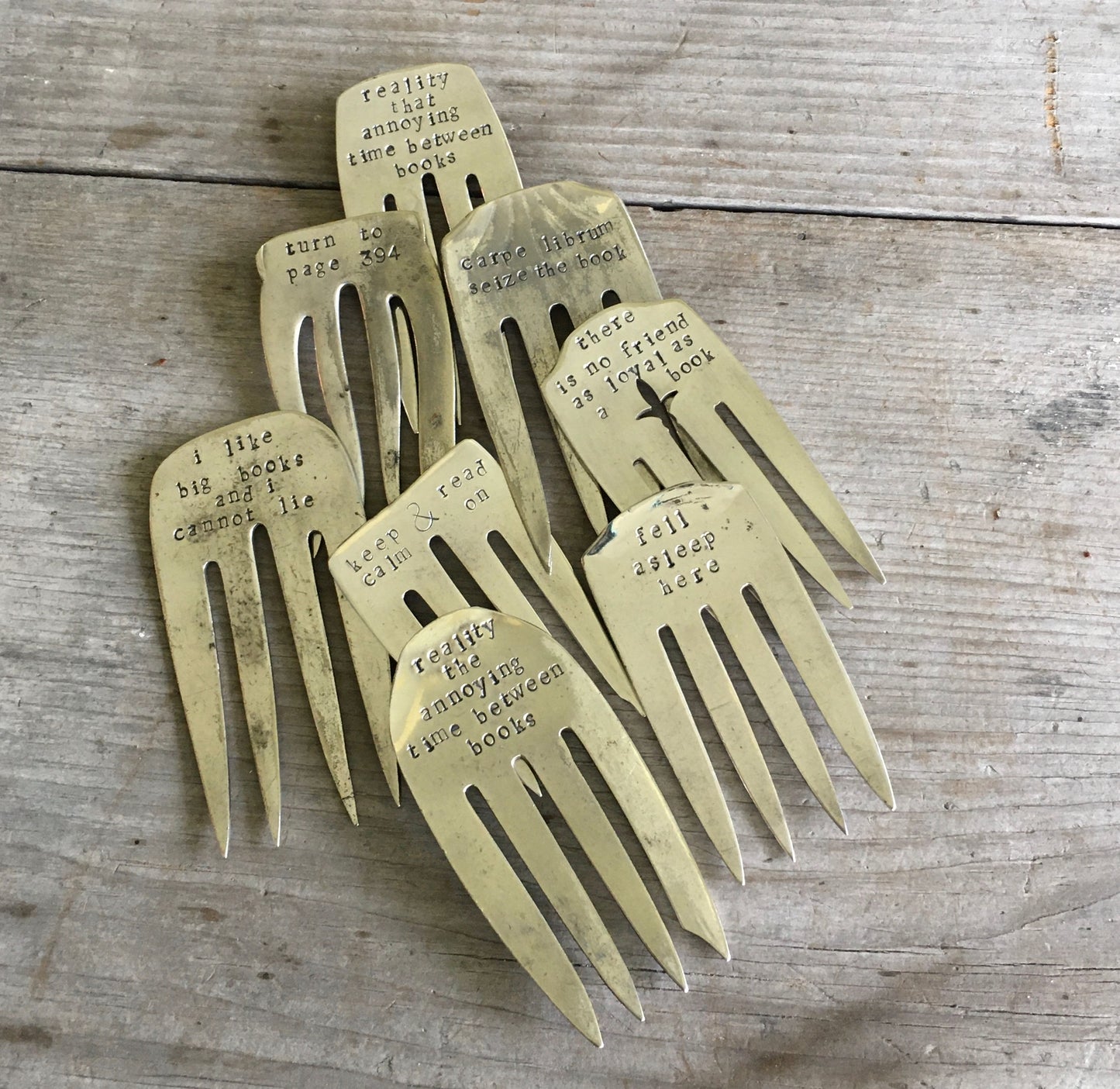 Fork Bookmark - THERE IS NO FRIEND AS LOYAL AS A BOOK