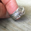 upcycled silverware Ring from Antique Spoon William A. Rogers Carlton 1898
