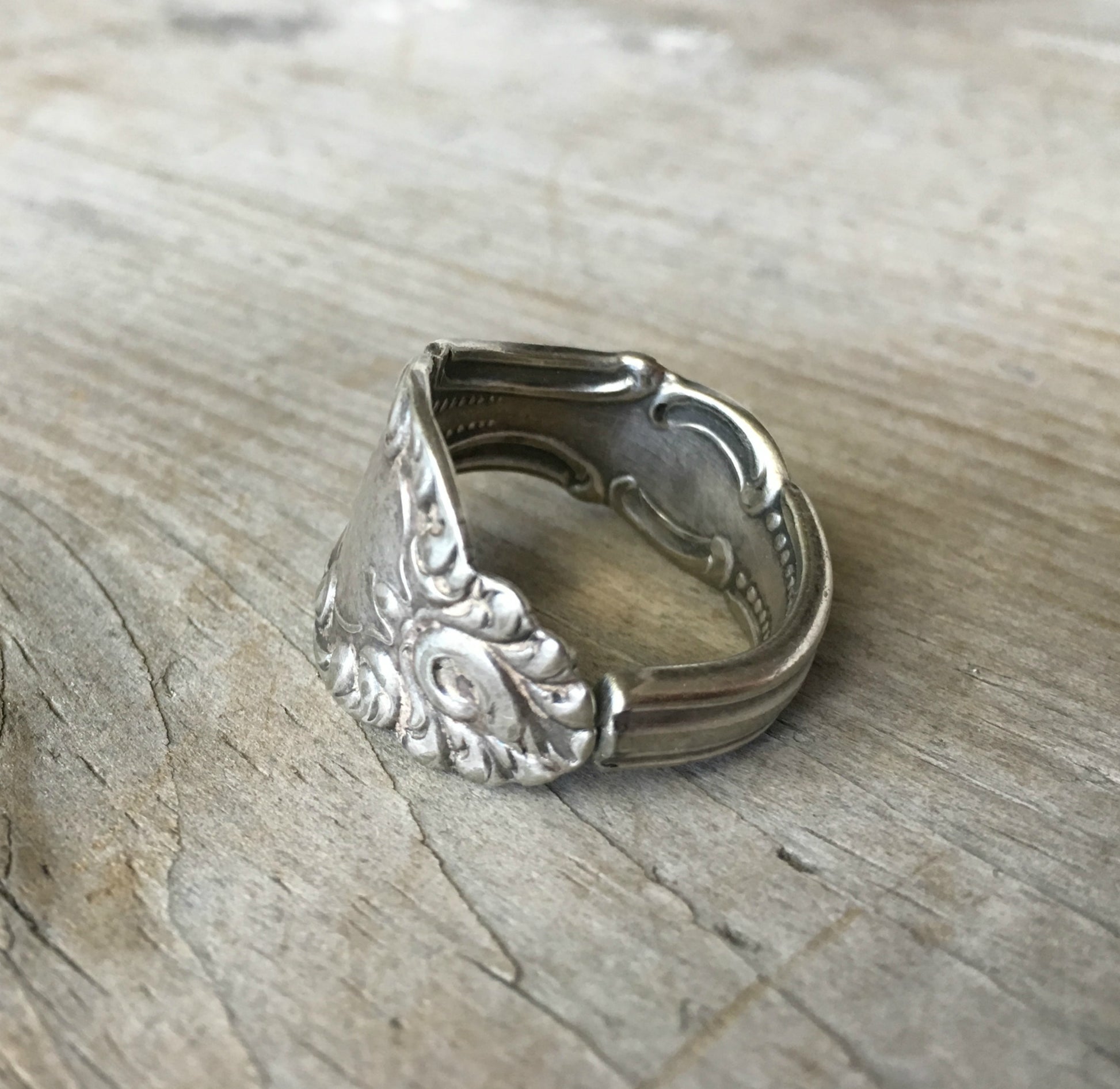 Spoon Ring from Antique Spoon William A. Rogers Carlton 1898