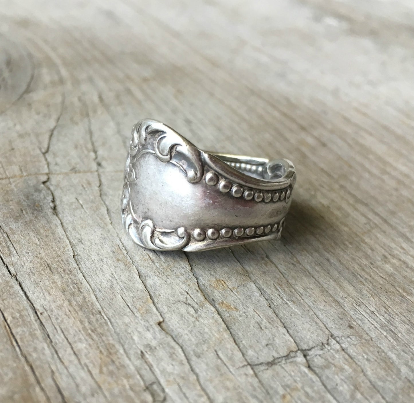 Spoon Ring from Antique Spoon William A. Rogers Carlton 1898