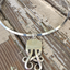 Sterling Fork TEMPEST Pendant Cuff Necklace