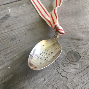 Stamped Spoon Ornament - BABY IT'S COLD OUTSIDE