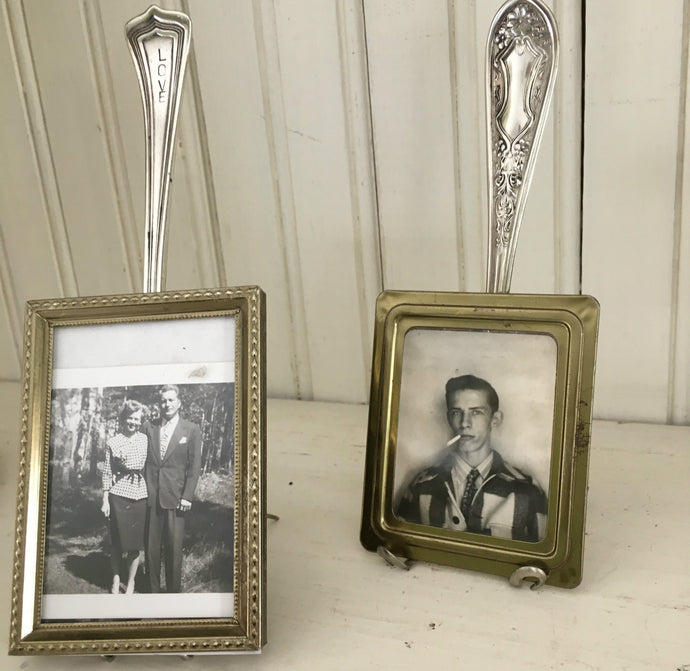Fork Easel Fork Stand Holding up Vintage Photos