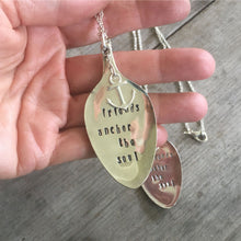 Stamped Spoon Necklace - FRIENDS ANCHOR THE SOUL