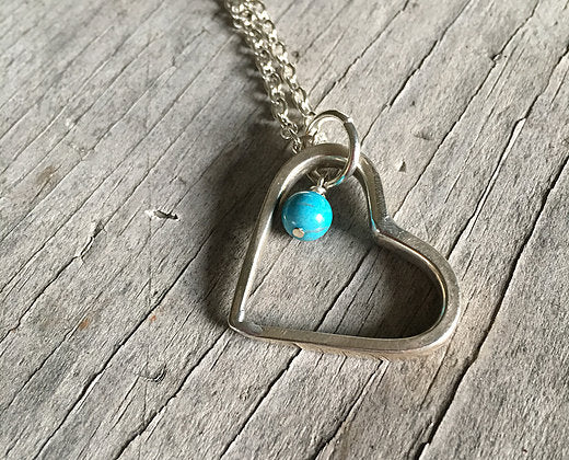 Fork Tine Heart Necklace - #3502