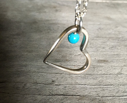 Fork Tine Heart Necklace - #3502