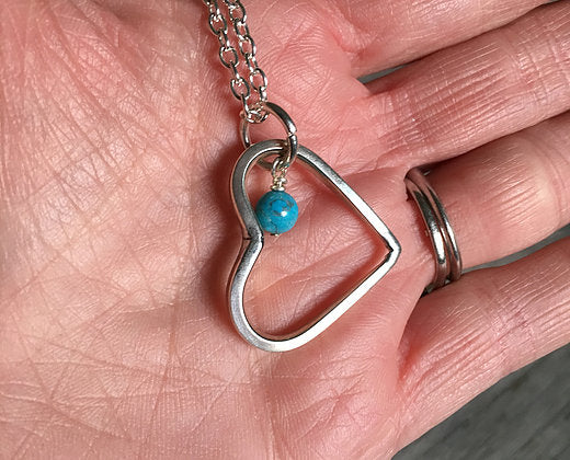 Fork Tine Heart Necklace - #3502