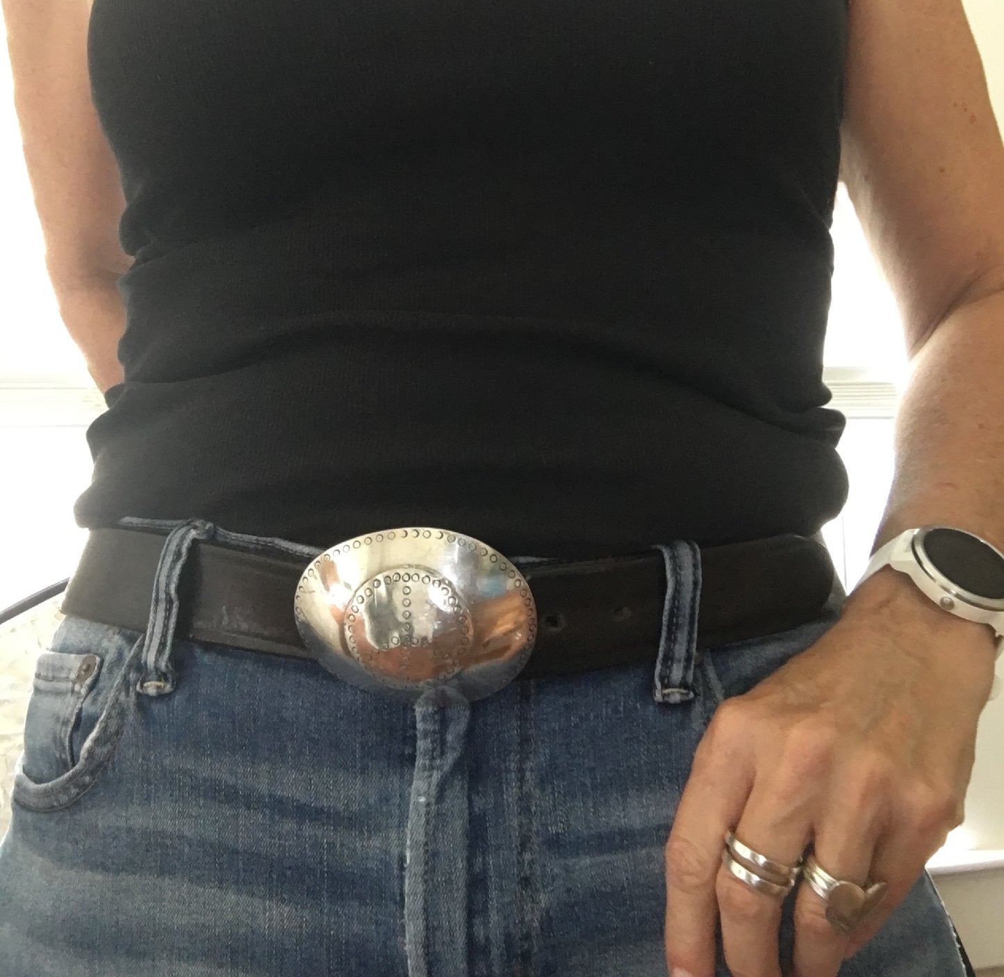 Spoon Belt Buckle - PEACE-  #1860