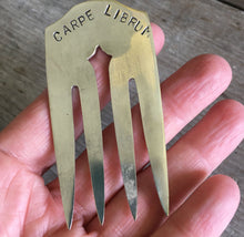 SALE - Fork Bookmark - CARPE LIBRUM - #4261