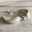 Upcycled Silverware Jewelry Spoon bracelet with bead