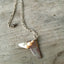 Silverplate silverware handmade spoon necklace with pearls