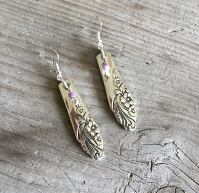Spoon Earrings Oneida Evening Star
