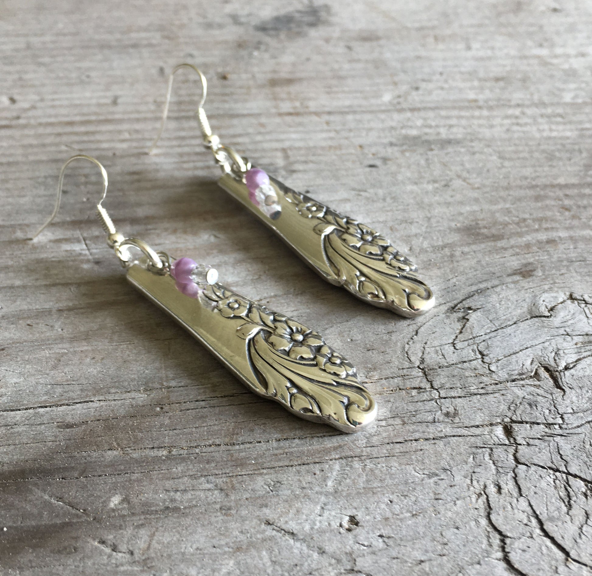 Spoon Earrings Oneida Evening Star