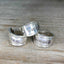 Trio of Hand stamped WANDER spoon rings made from upcycled vintage silverware - handmade artisan jewelry